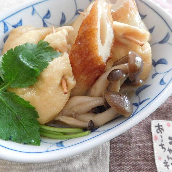 茶巾餅麺つゆ煮